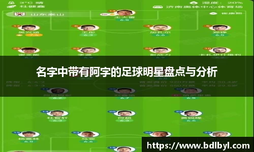 名字中带有阿字的足球明星盘点与分析